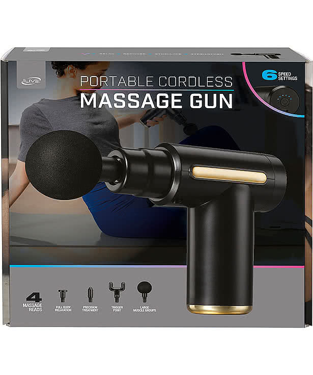 iLive Portable Cordless Massage Gun