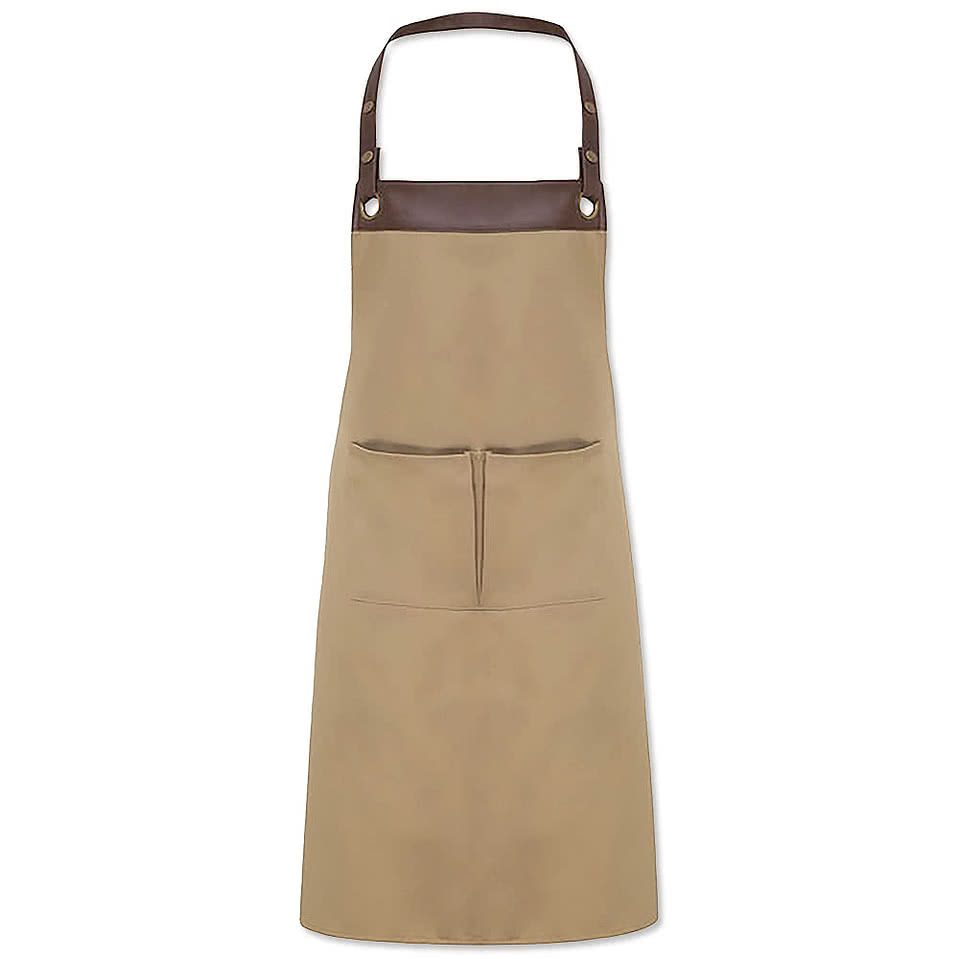 Artisan Collection Espresso Lightweight Full Length Apron - Embroidered