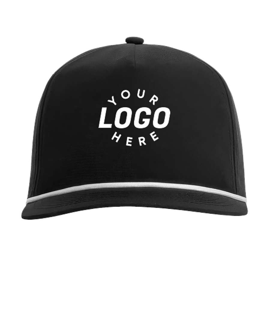 Comfort Colors Five Panel Rope Baseball Hat in Black
