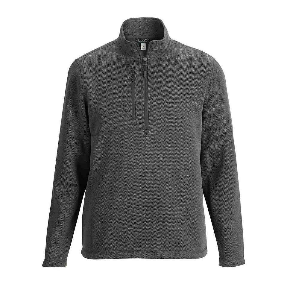 Edwards Herringbone Quarter Zip Fleece Jacket