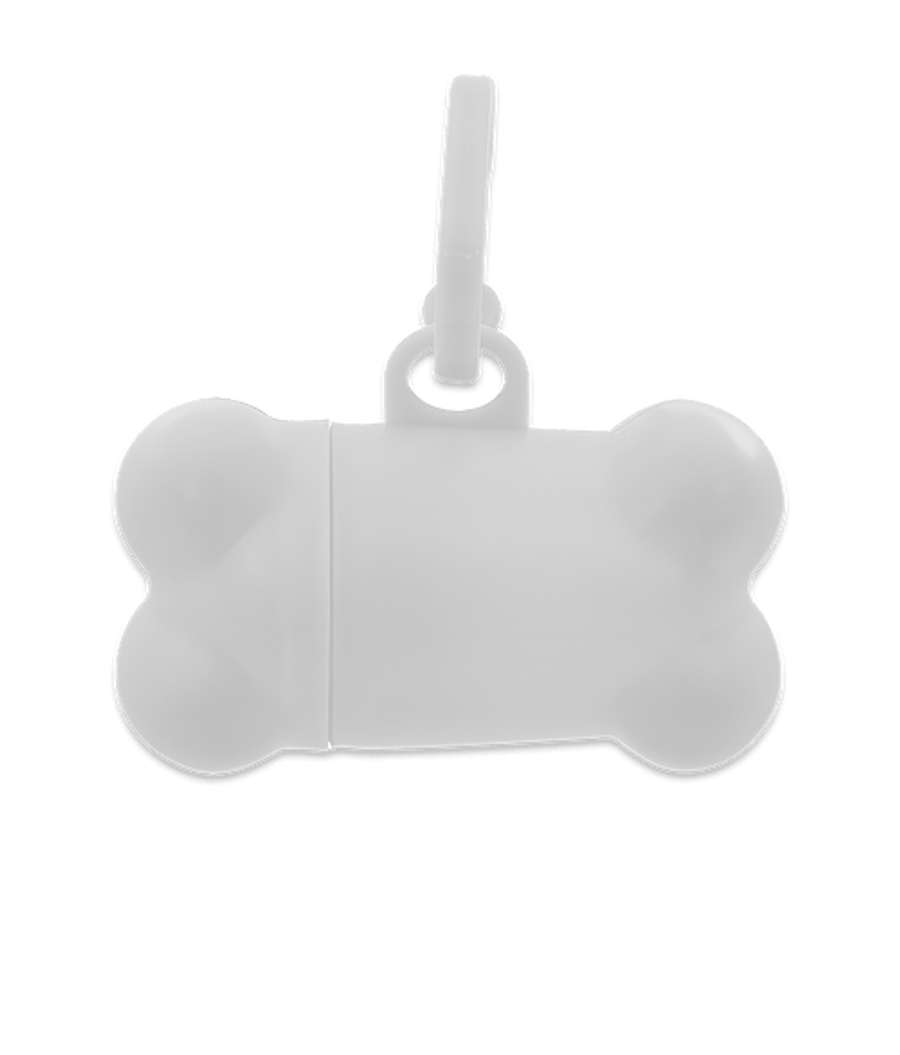 Bone Shaped Dog Bag Dispenser in White