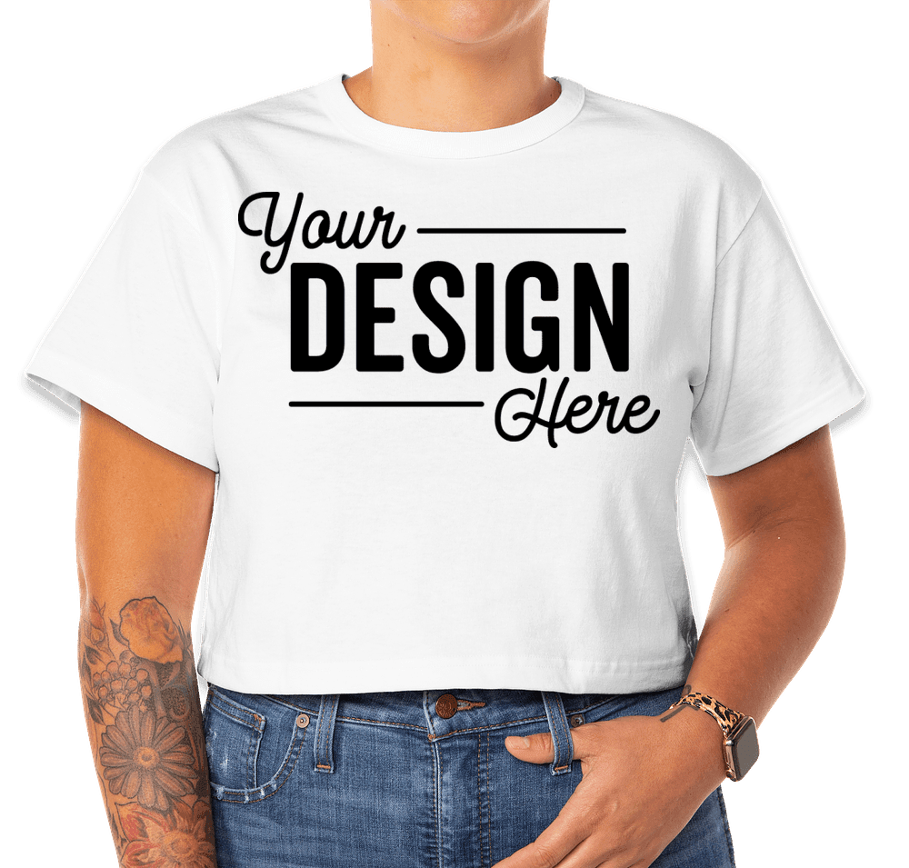 ★DNSR★ Women's Heritage Crop T-Shirt Charcoal UnkownGods Champion Women's Heritage Cropped T-Shirt