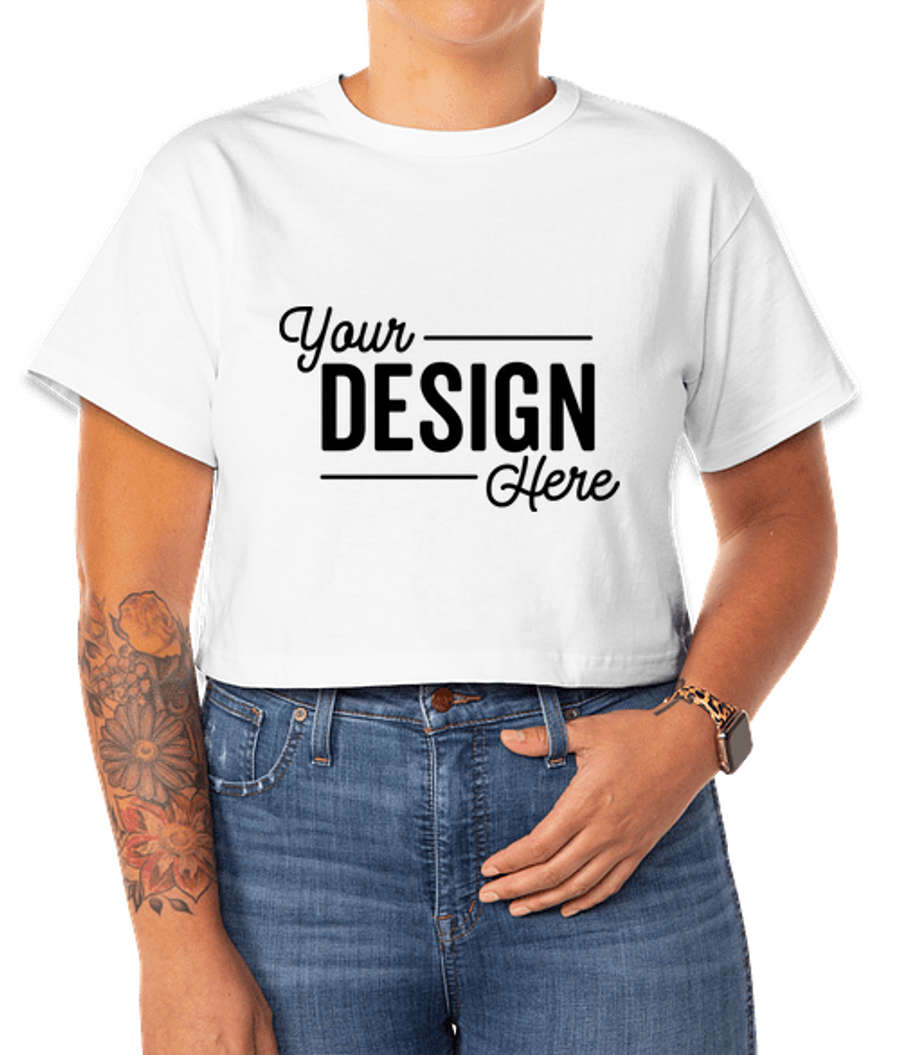 Champion Women's Heavyweight Heritage Crop T-shirt in White