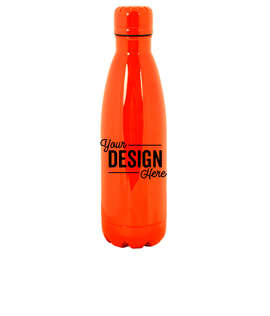 17 oz. Copper Vacuum Insulated Water Bottle - Color: Neon Orange