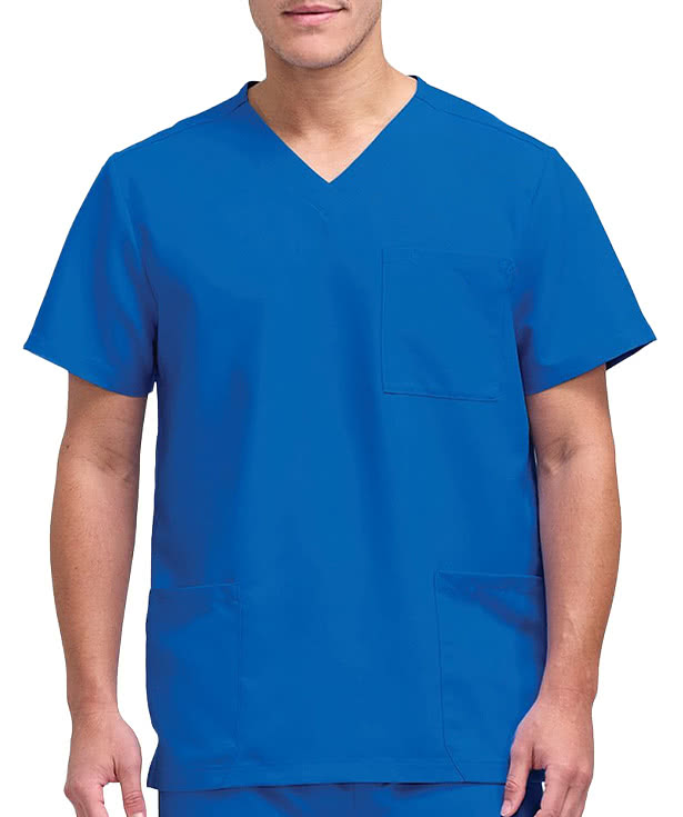 Hanes V-Neck 3-Pocket Scrub Top