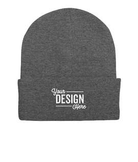 Sportsman Solid Cuff Beanie - Color: Dark Heather Gray