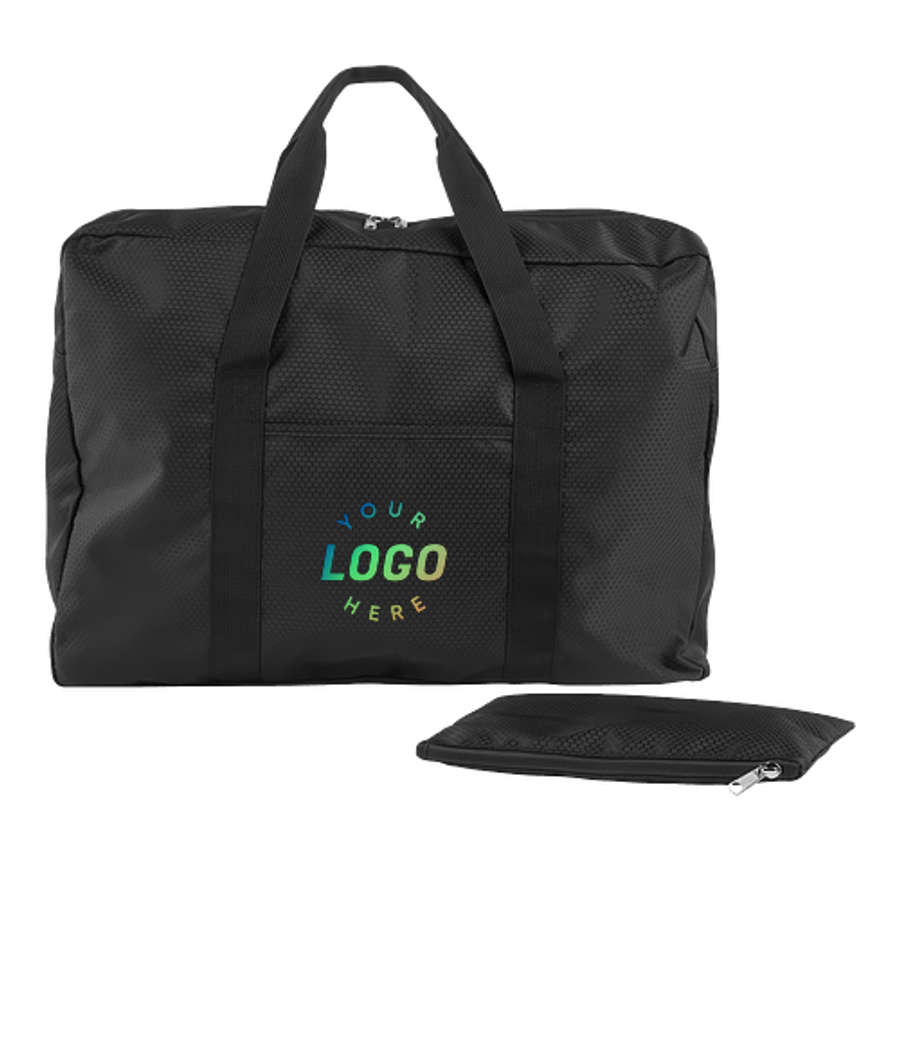 In Transit Eco Friendly Packable Duffel Bag in BLACK