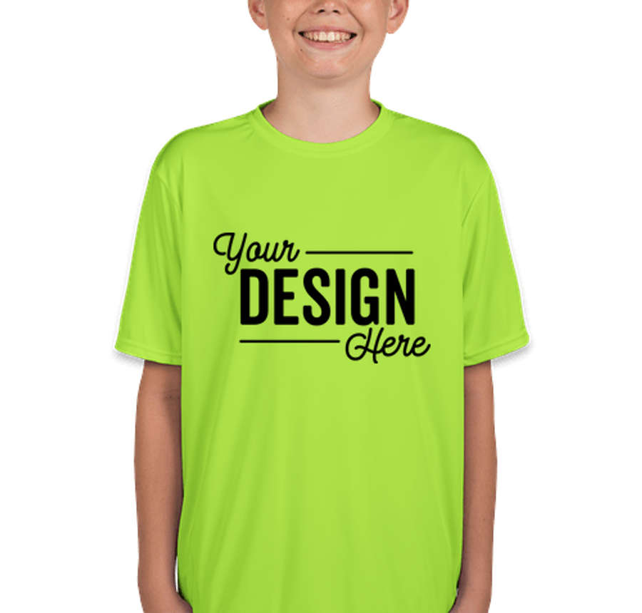 A4 Youth Promotional Performance Shirt in Lime