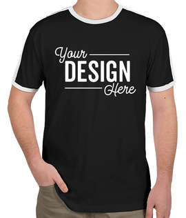 LAT Retro Ringer T-shirt - Color: Black / White