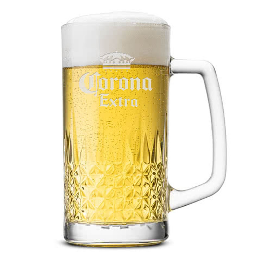 Laser Etched 19 oz. Portland Glass Beer Stein in Clear