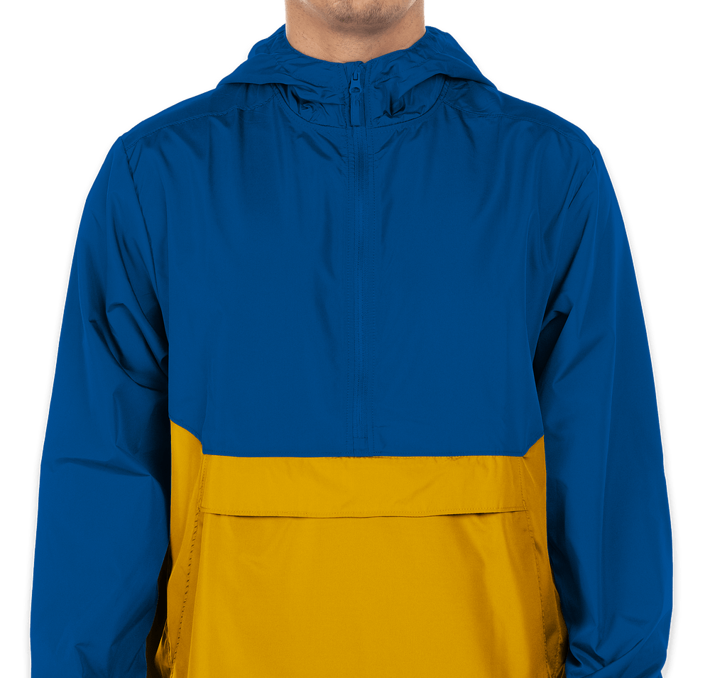 Holloway Packable Hooded Half Zip Pullover-default