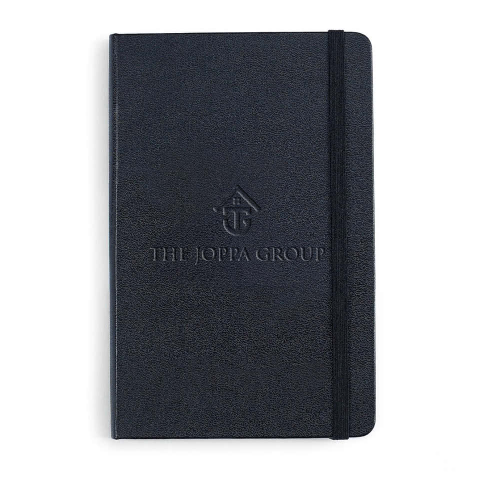 Moleskine Debossed Medium Hard Cover Ruled Notebook