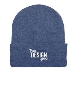 Sportsman Solid Cuff Beanie - Color: Heather Dark Royal
