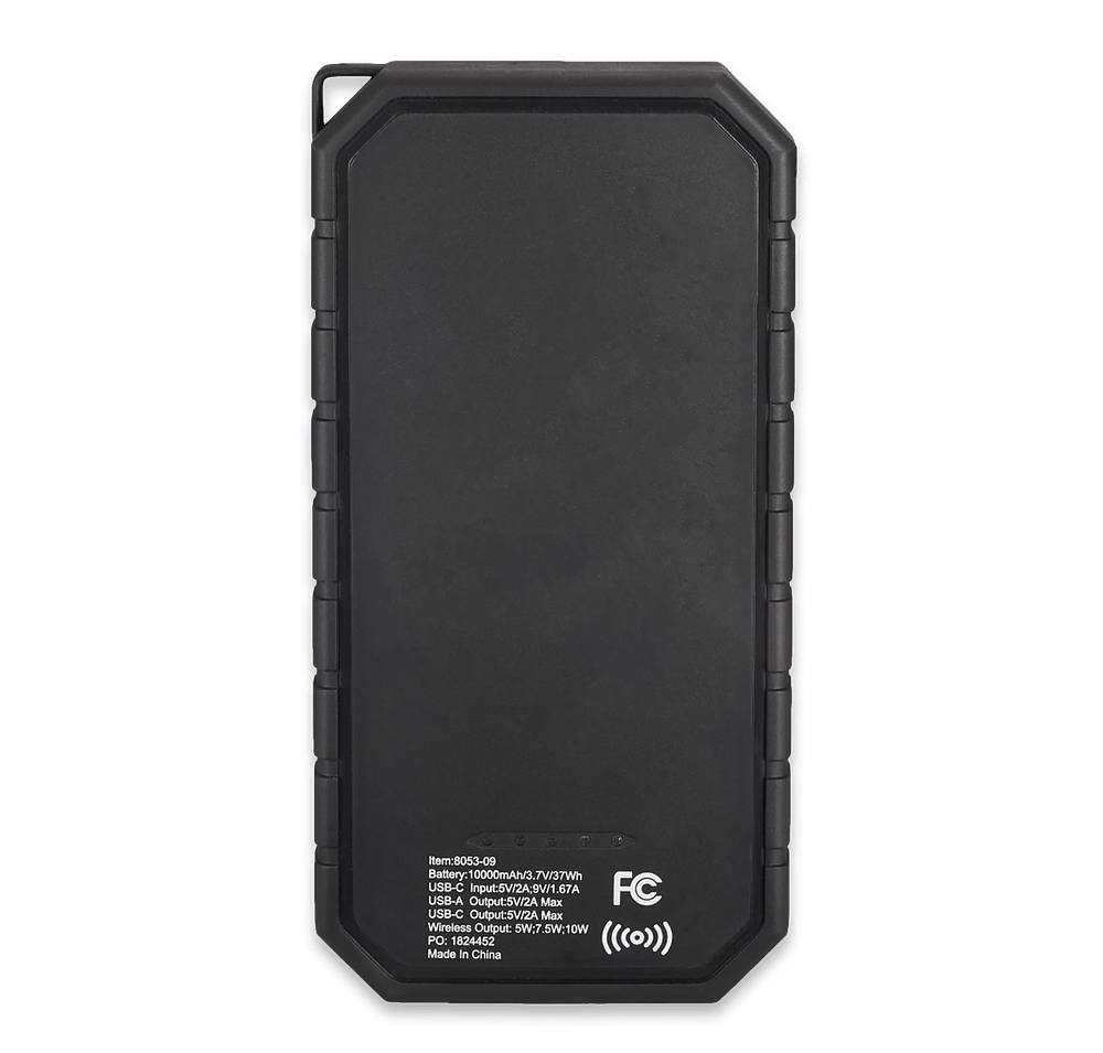 High Sierra® IPX 5 Solar Fast 10,000 mAh Portable Wireless Power Bank-default