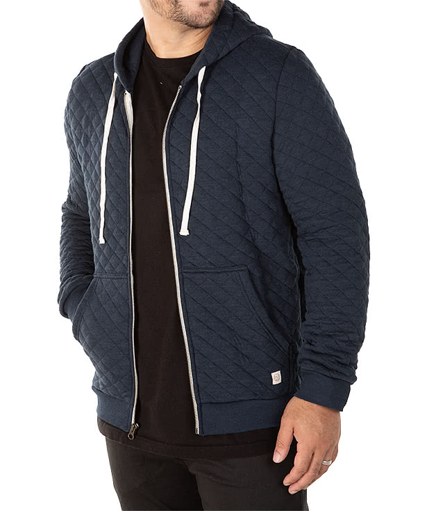 Custom Marine Layer Corbet Quilted Zip Hoodie - Design Full Zip