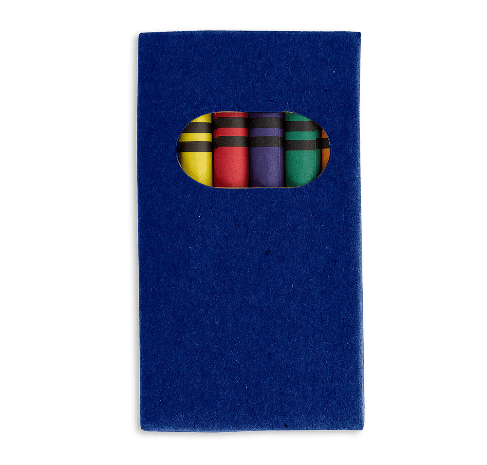 Custom Full Color 6-Piece Crayon Set - Design Markers Online