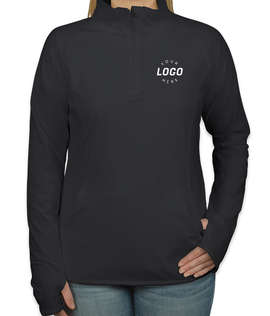 Sport-Tek Women's Performance Half Zip Pullover - Color: Charcoal Grey