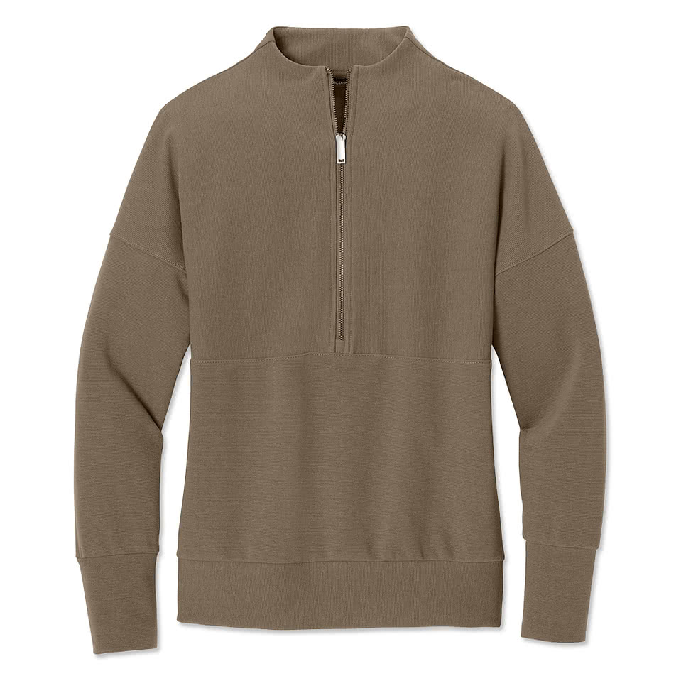 Mercer+Mettle Women's Linear Texture Quarter Zip Sweatshirt
