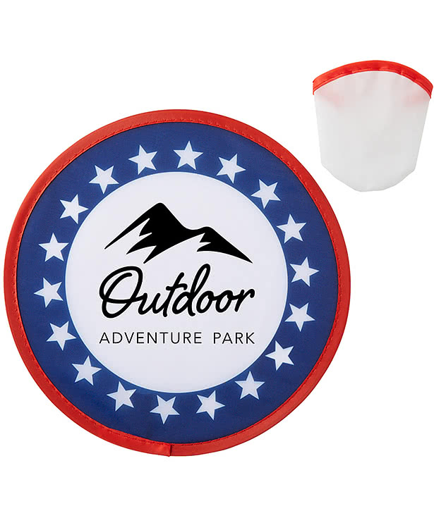 USA Patriotic Folding Flyer with Case