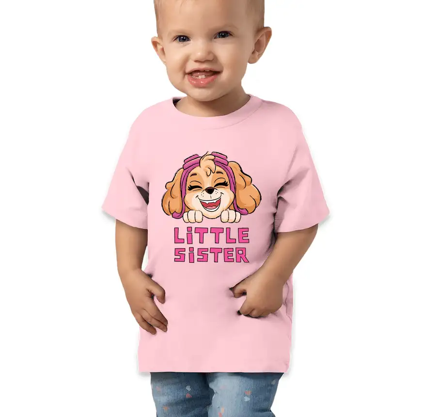 Paw Patrol - Skye - Little Sister - Bella + Canvas Toddler Jersey Short-Sleeve T-shirt