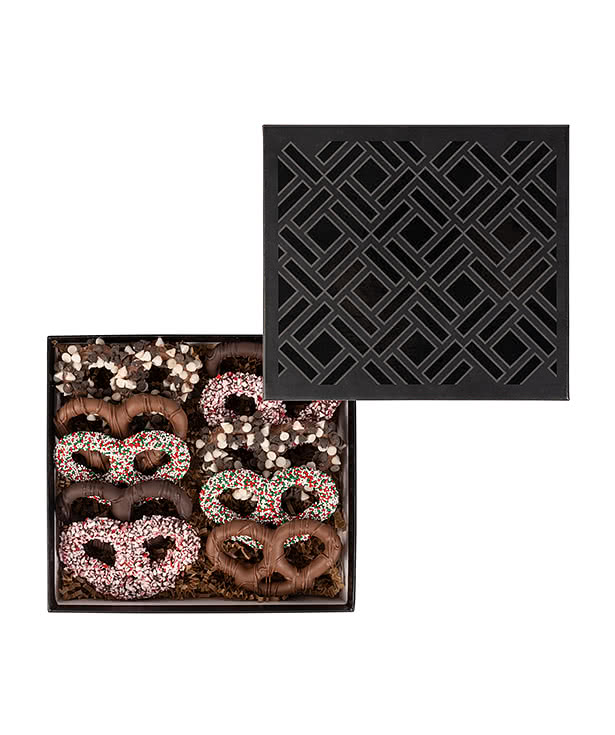 Holiday Premier Chocolate Pretzel Deluxe Gift Box