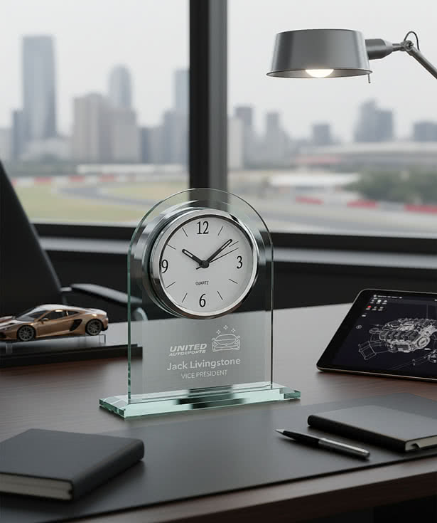Laser Etched Springfield Clock