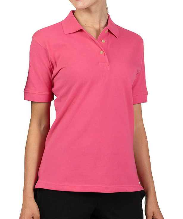Blue Generation Women's Cotton Pique Polo - Printed
