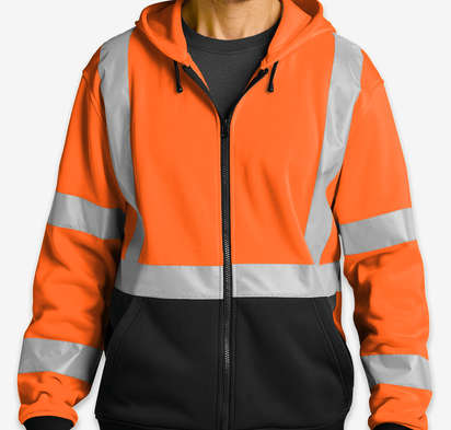 CornerStone Class 3 Heavy Duty Fleece Safety Zip Hoodie-default