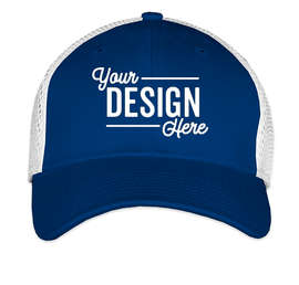 New Era 39THIRTY Stretch Fit Trucker Hat - Color: Royal / White