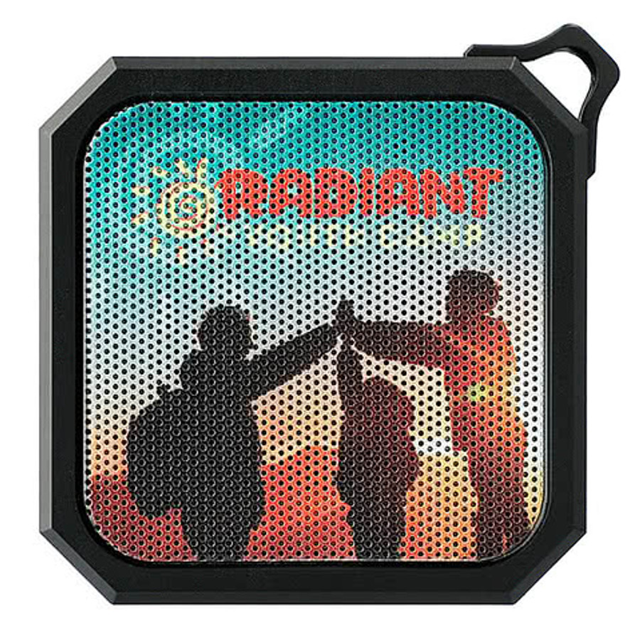 Full Color Blackwater Portable Waterproof Bluetooth Speaker in Black
