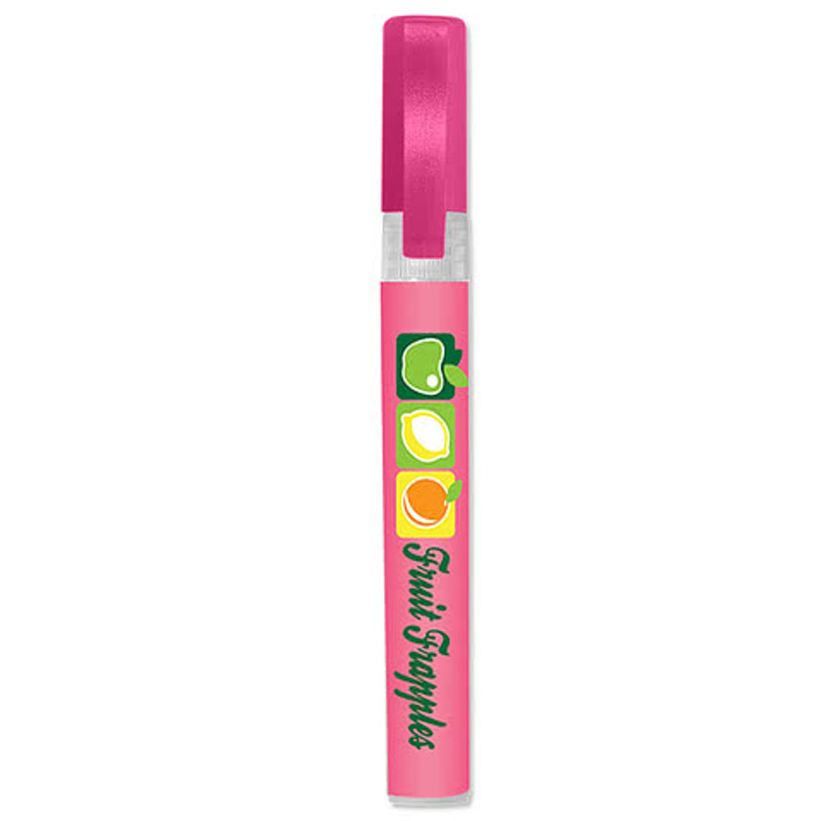 Full Color 0.34 oz. Hand Sanitizer Spray Pump in Green