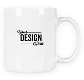 11 oz. Ceramic Mug (Set of 24) - Color: White