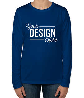 Clique by Cutter & Buck Women's Spin Eco UPF 50 Long Sleeve Performance Shirt - Color: Tour Blue