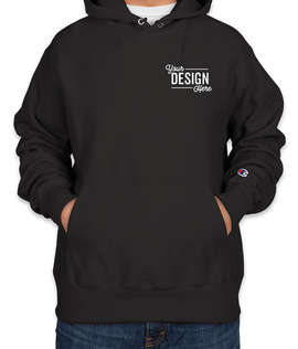 Embroidered Champion Heavyweight Reverse Weave Pullover Hoodie - Color: Black