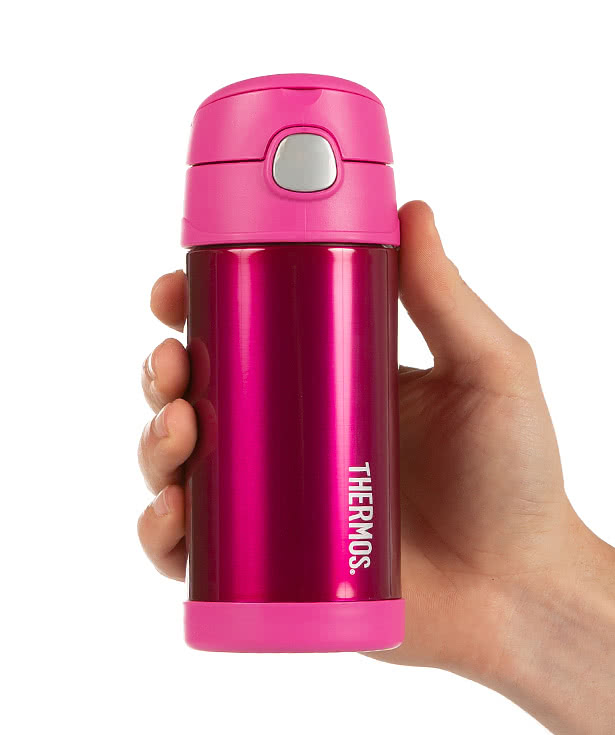 Thermos 12 oz. Stainless Steel Kids Water Bottle with Straw