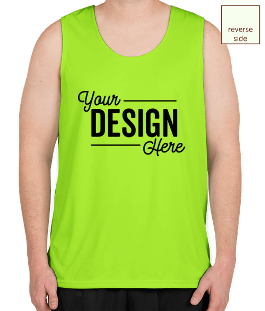 Augusta Reversible Performance Tank in Lime / White
