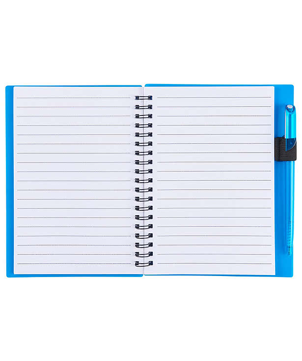 FSC Mix Star Soft Cover Spiral Notebook with Pen