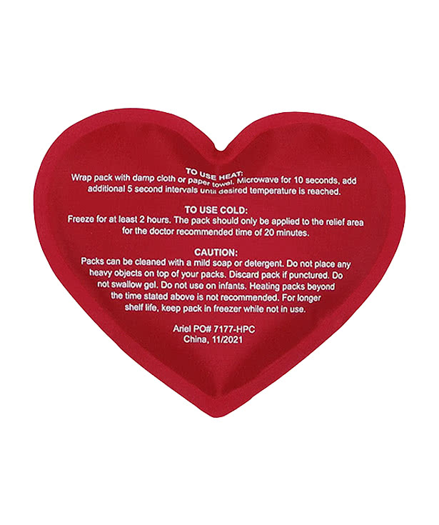 Heart Nylon-Covered Hot/Cold Pack