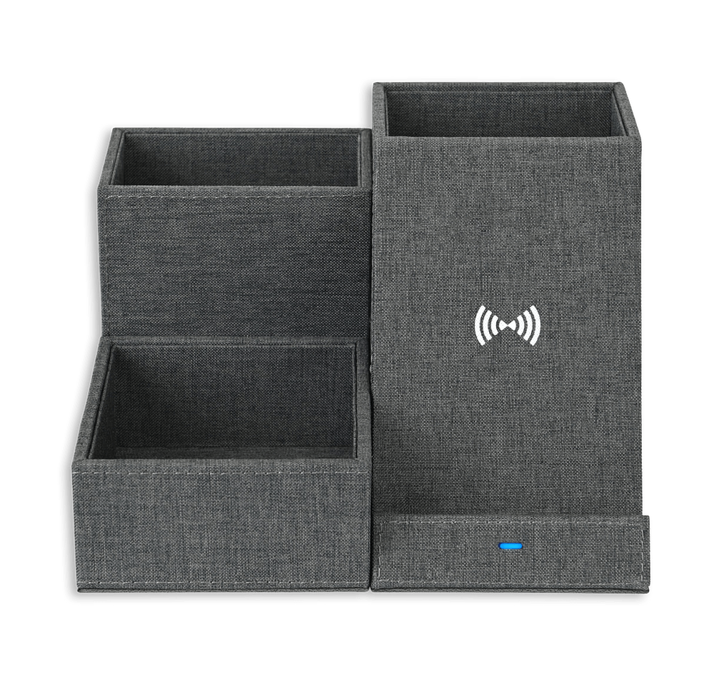 Laser Engraved Eden Wireless Charging Desk Organizer-default