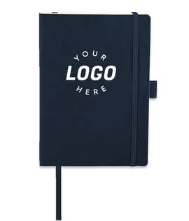 JournalBooks ® Debossed Revello Soft Cover Bound Notebook - Color: Navy