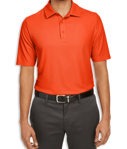 Core 365 Fusion ChromaSoft Performance Pique Polo - Printed in Campus Orange