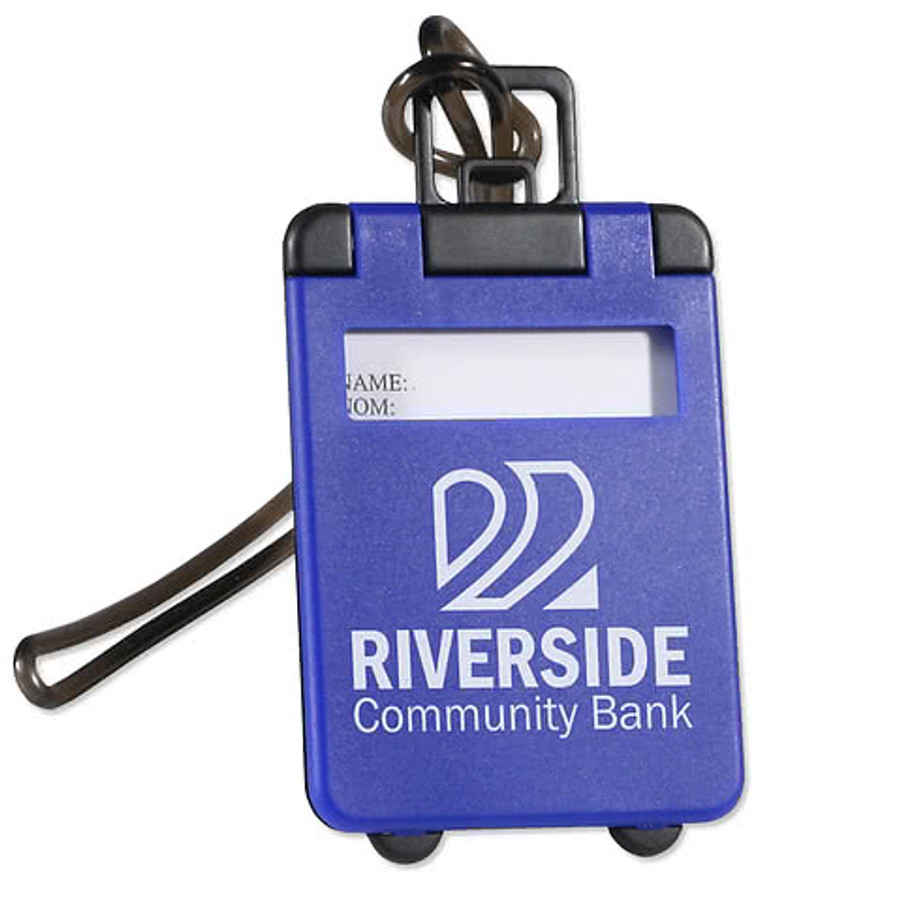 Travel Tote Luggage Tag in White