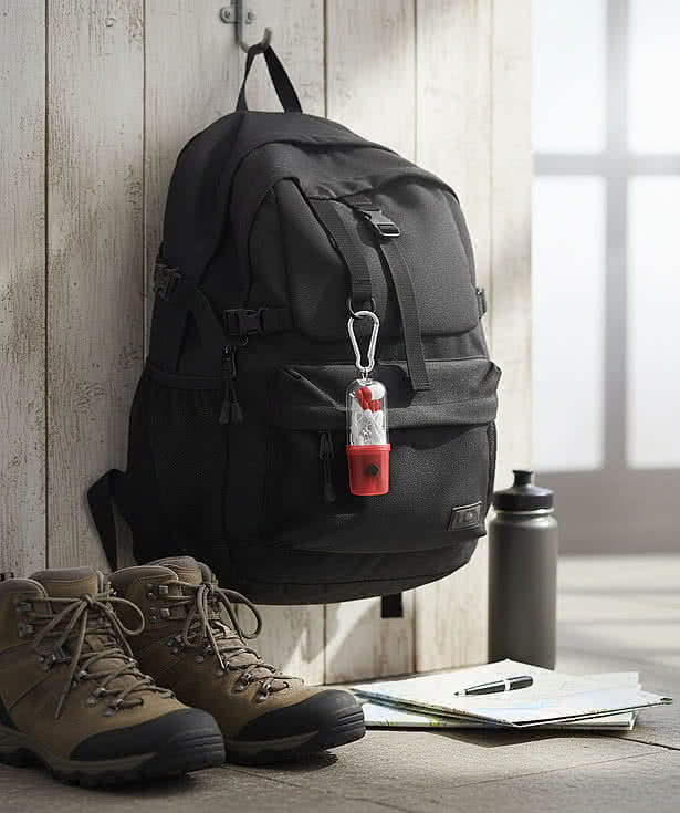 Wired Earbuds with Flashlight Case