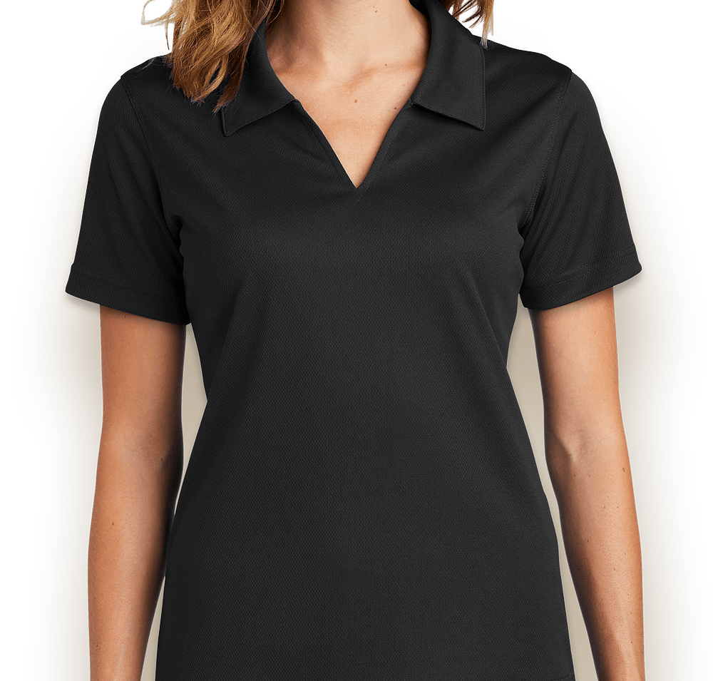 Sport-Tek Women's Dri-Mesh V-Neck Performance Polo - Printed-default