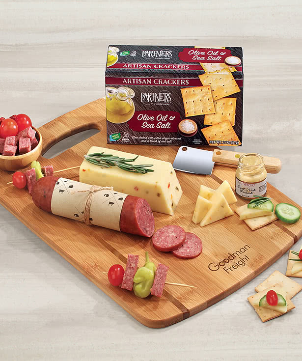 Laser Engraved Maple Ridge Farms Shelf Stable Charcuterie Snack Set