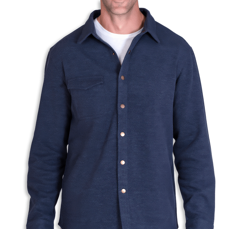 Fossa Apparel Hermitage Pocket Long Sleeve Overshirt-default
