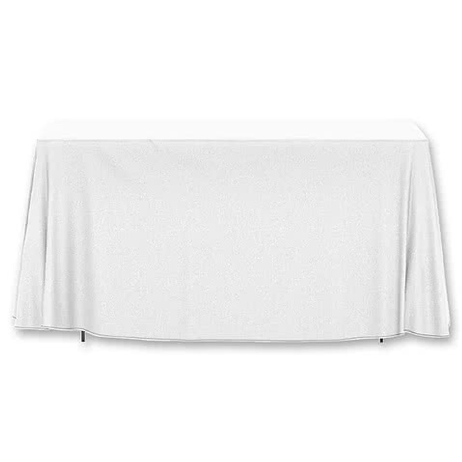 Drape 4ft Table Cloth in White