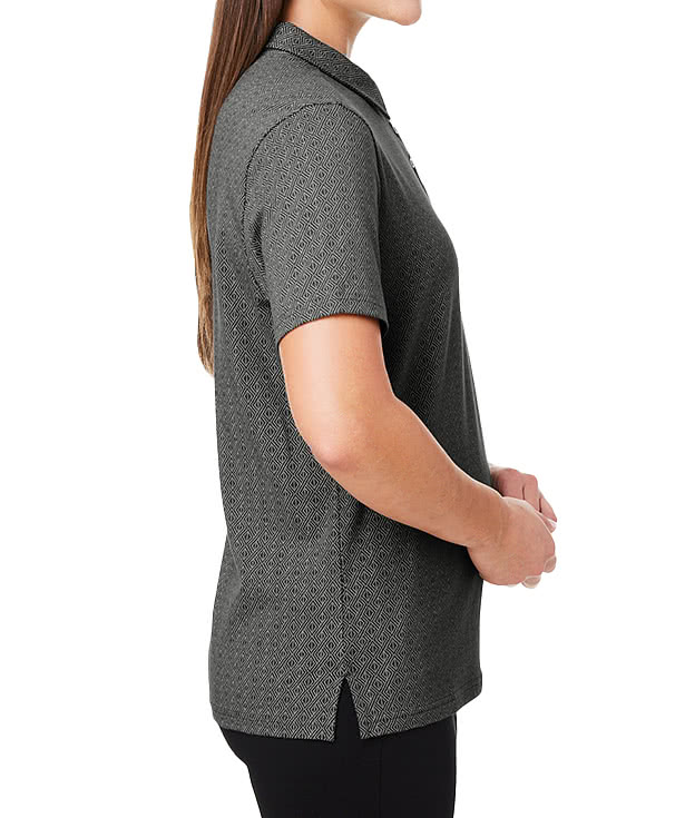 Devon & Jones Women's Crownlux Geo Performance Polo - Embroidered
