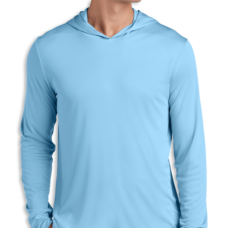 Sport-Tek UPF 50 Hooded Long Sleeve Performance Shirt-default