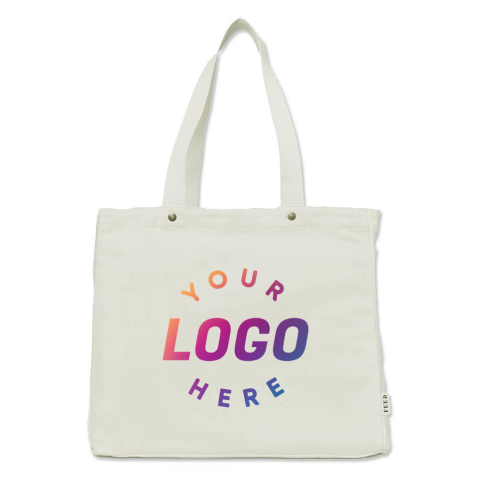 FEED Medium Organic Cotton Rivet Tote Bag